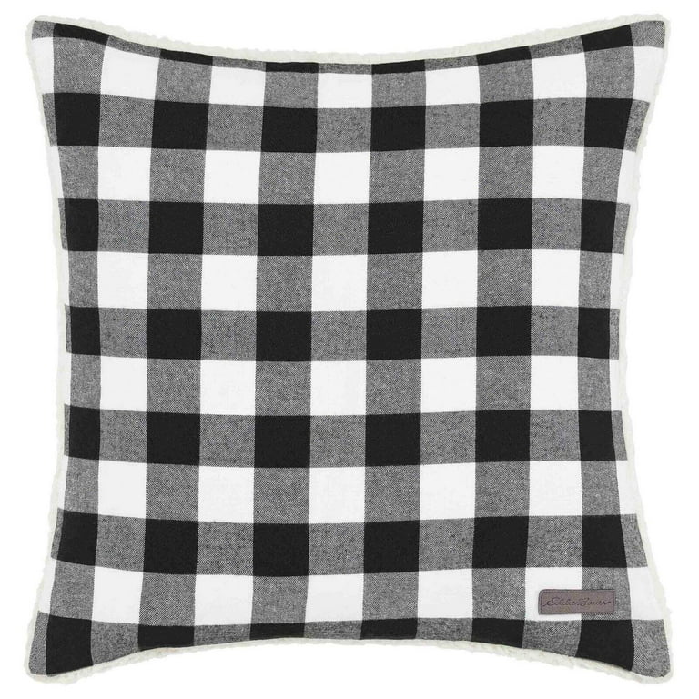 Buffalo Check Outdoor Chair Cushions, Black, 20L x 20W , Polyester | Kirkland's Home