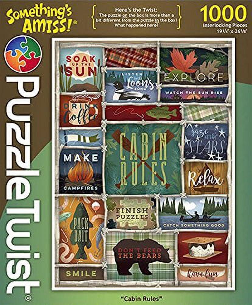 "Cabin Rules" Something's Amiss Puzzle - 1000 pcs.