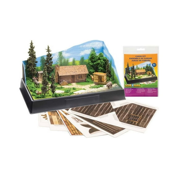 woodland scenics sp4239 scene-a-rama cabin kit woosp4239
