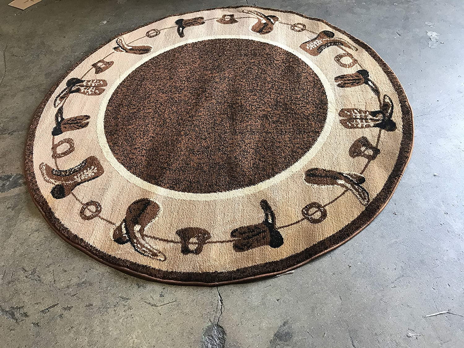 Cabin Style Area Rug Rustic Western Country Bear Elk Deer Bear Wildlife