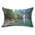thumbnail image 1 of Cabin by Lake Plush Pillow Cases King Size Ultra Soft Warm Pillowcases with Zipper 20"x40", 1 of 9