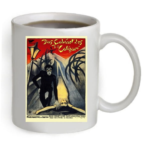Cabine Of Dr. Caligari  Movie Poster Coffee Mug, 11oz. The photo is printed on both sides of the mug.#MWK01