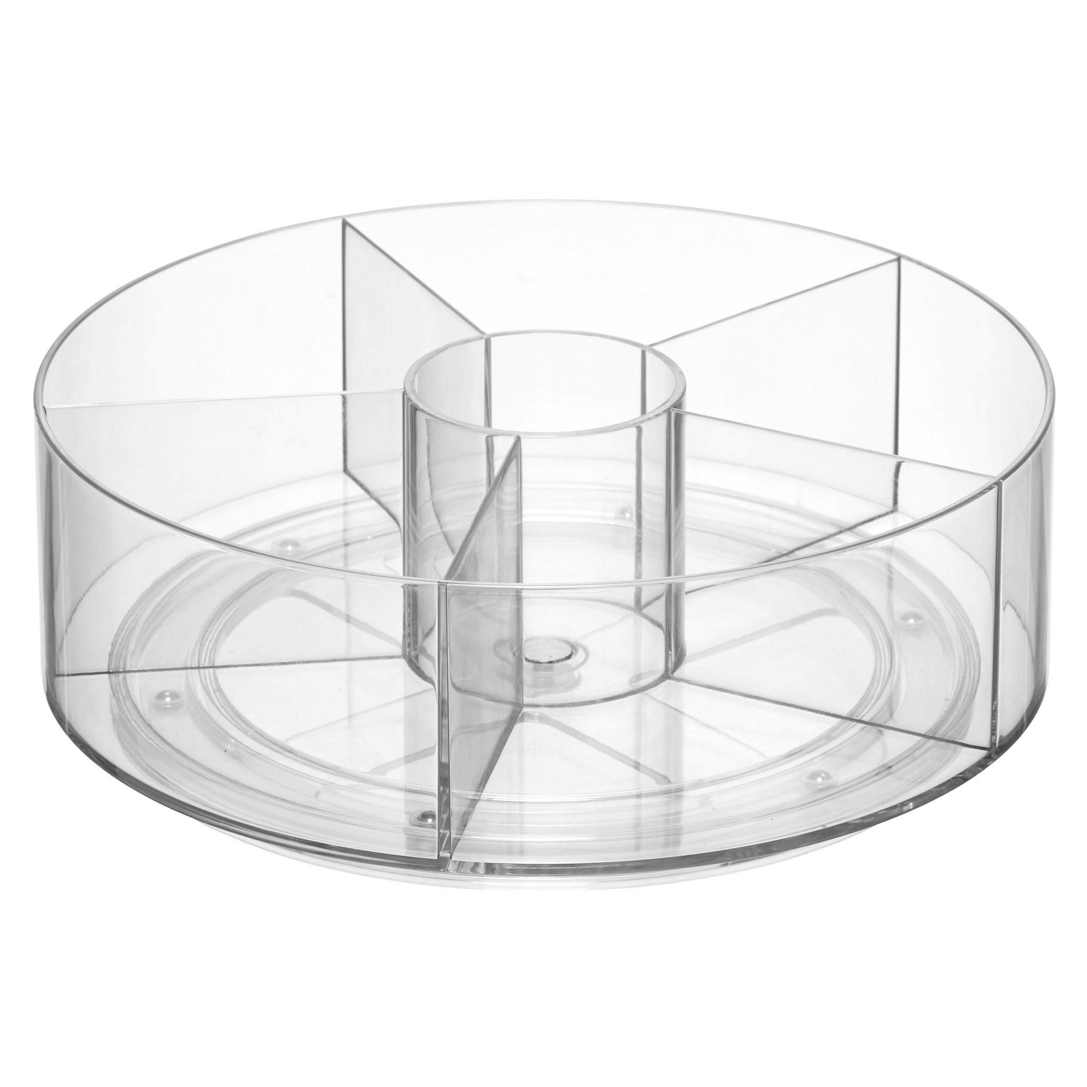 Cabinet Binz Divided Rotating Turntable Tea Packet Organizer Clear ...