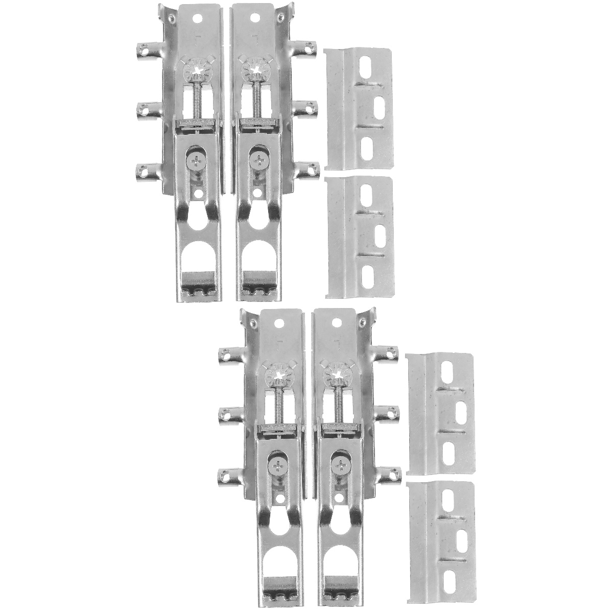 Concealed Hinges 2 Sets Invisible Hanging Code Damper Coat Hangers Heavy Duty Clothes