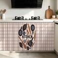 thumbnail image 1 of Cabinet Curtain,Adhesive Dust Proof Window Cover,Printed Kitchen Fabric for Pantry Blocking Light and Household Dust Prevention, 1 of 7