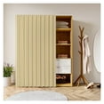 thumbnail image 1 of Cabinet Curtains Kitchen, Bookcase Dustproof Curtain,Dust-Proof Under Sink Curtains, Short Curtains For Wardrobes, No Drilling Required, Easy Install,Self Adhesive, 1 of 5