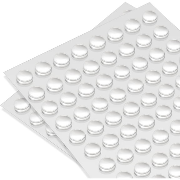 Cabinet Door Bumpers 128 Pcs Rubber Self Adhesive Pads for Drawers Noise Dampening Bumper Pads Glassware Picture Frames Small Furniture