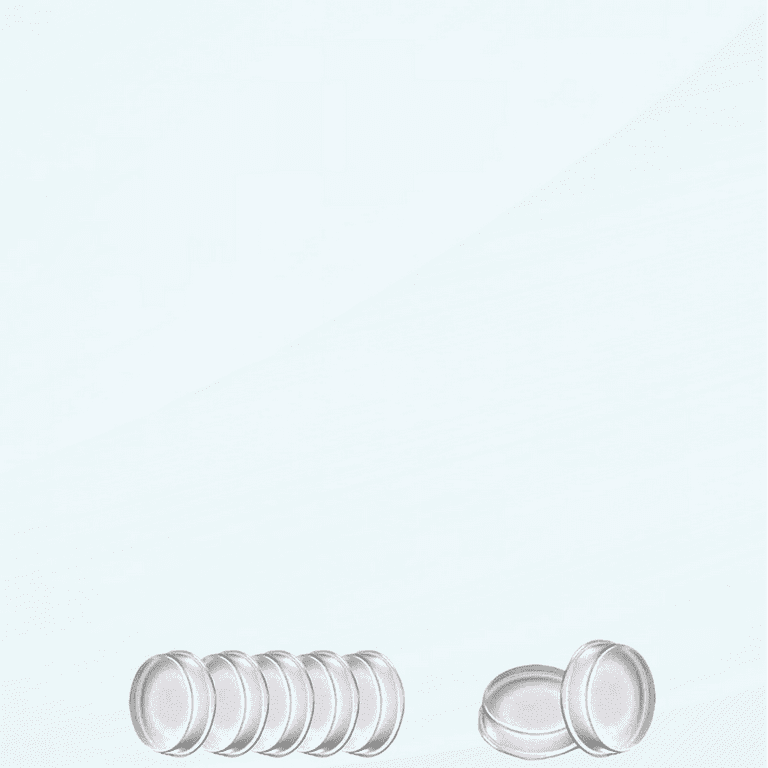 Cabinet Door Bumpers 128 pcs for Sound Dampening and Surface