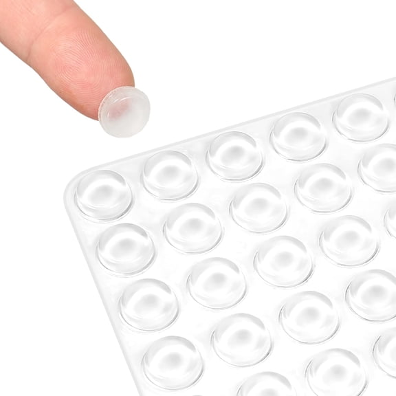 Cabinet Door Bumpers Round 192 count Clear Rubber Bumpers Self Adhesive Furniture Pads,Clear Adhesive Bumper Pads Surface Protection for Wall, Drawers, Picture Frames, Cupboard Door Bumpers