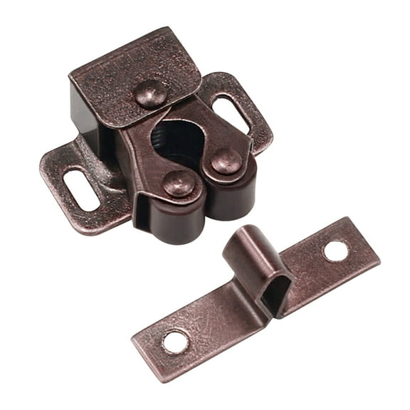 Cabinet Door Catch, Stainless Steel Closet Closer Spring Latch, Furniture Latch Double Roller Catch Hardware, Wardrobe Door Suction Door Buckle for Kitchen Bedroom