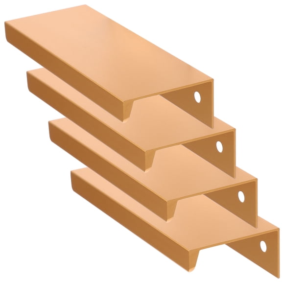 Cabinet Door Handle Decorative Drawer Pulls Invisible Furniture 4 Pcs Right Angle Edge Banding Aluminum Alloy