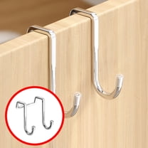 Over the Cabinet Door Hooks, Stainless Steel Cabinet Hooks for Hanging Mugs, Cups, Utensils, Cupboard Door Organizer & Under Sink Door Organizer Kitchen Storage Cabinet, Kitchen Accessories, 1 Pcs