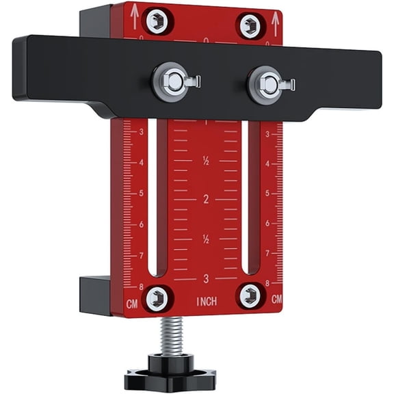 Cabinet Door Installation Positioner,Aluminum Alloy Cabinet Hardware Jig,Locator Versatile Alignment Tool for Most Cabinet Doors,Installation Jig Tool