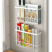 Cabinet Door Lid Organizer 2-Pack, Cabinet Organizers and Storage, Compact Design for Space Optimization-Over the Cabinet Door Organizer for Diverse Storage Sol