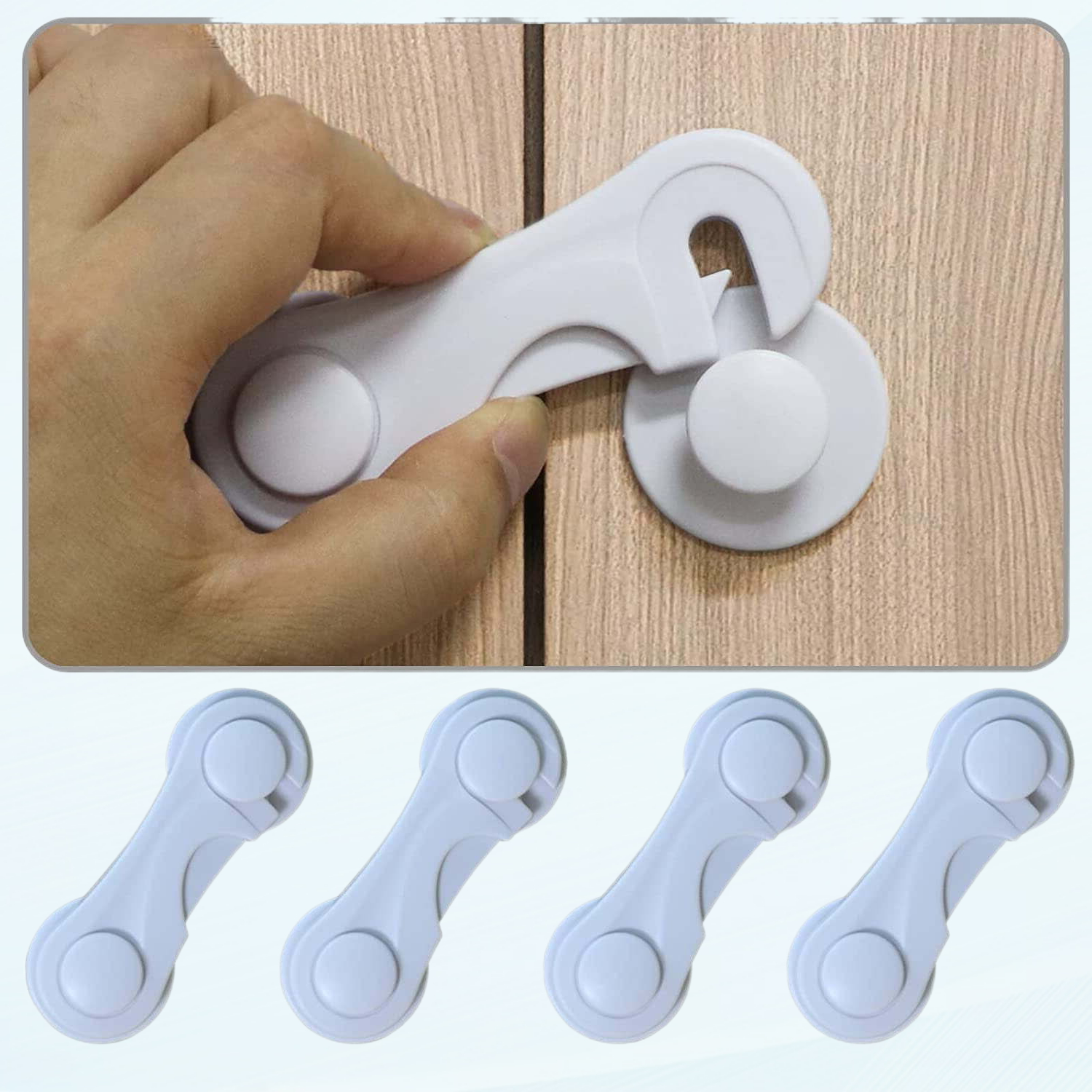 Door Locks for Baby Proof and Child Safety, 4 Pack