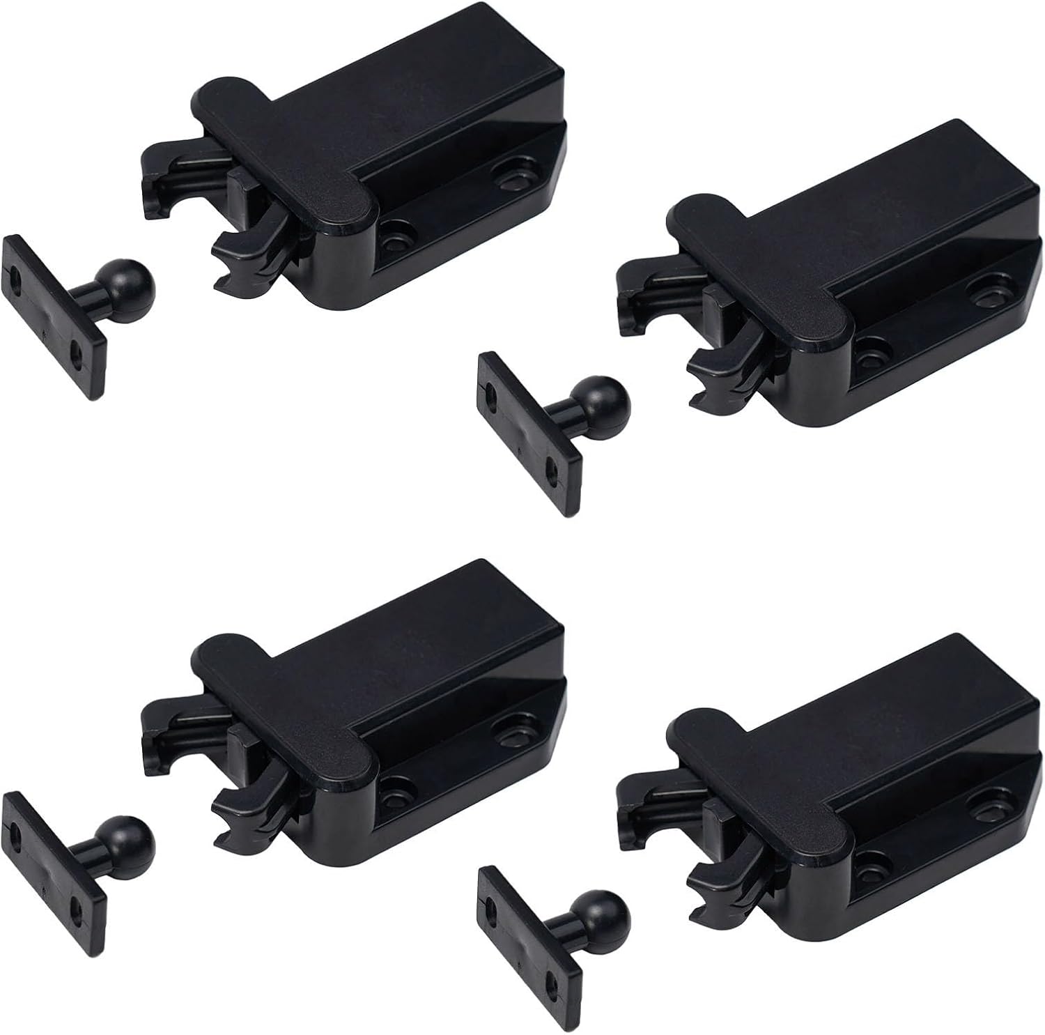 Cabinet Door Magnet, 4pcs Rebound self Locking Device Beetle Rebound ...
