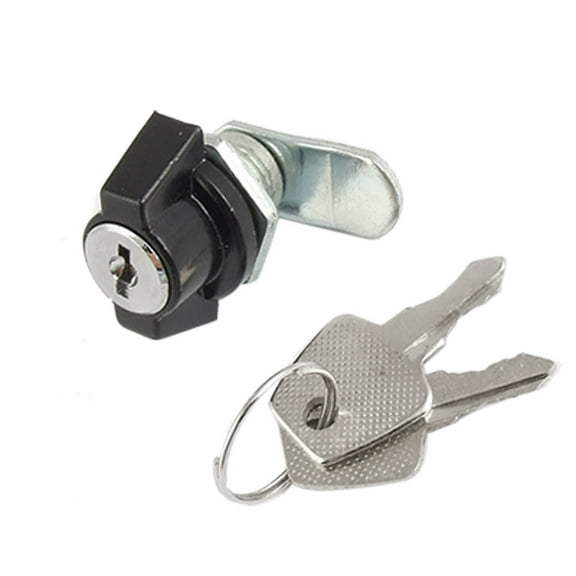 Cabinet Door Plastic Swing Knob 0.6" Thread Quarter Turn Cam Lock