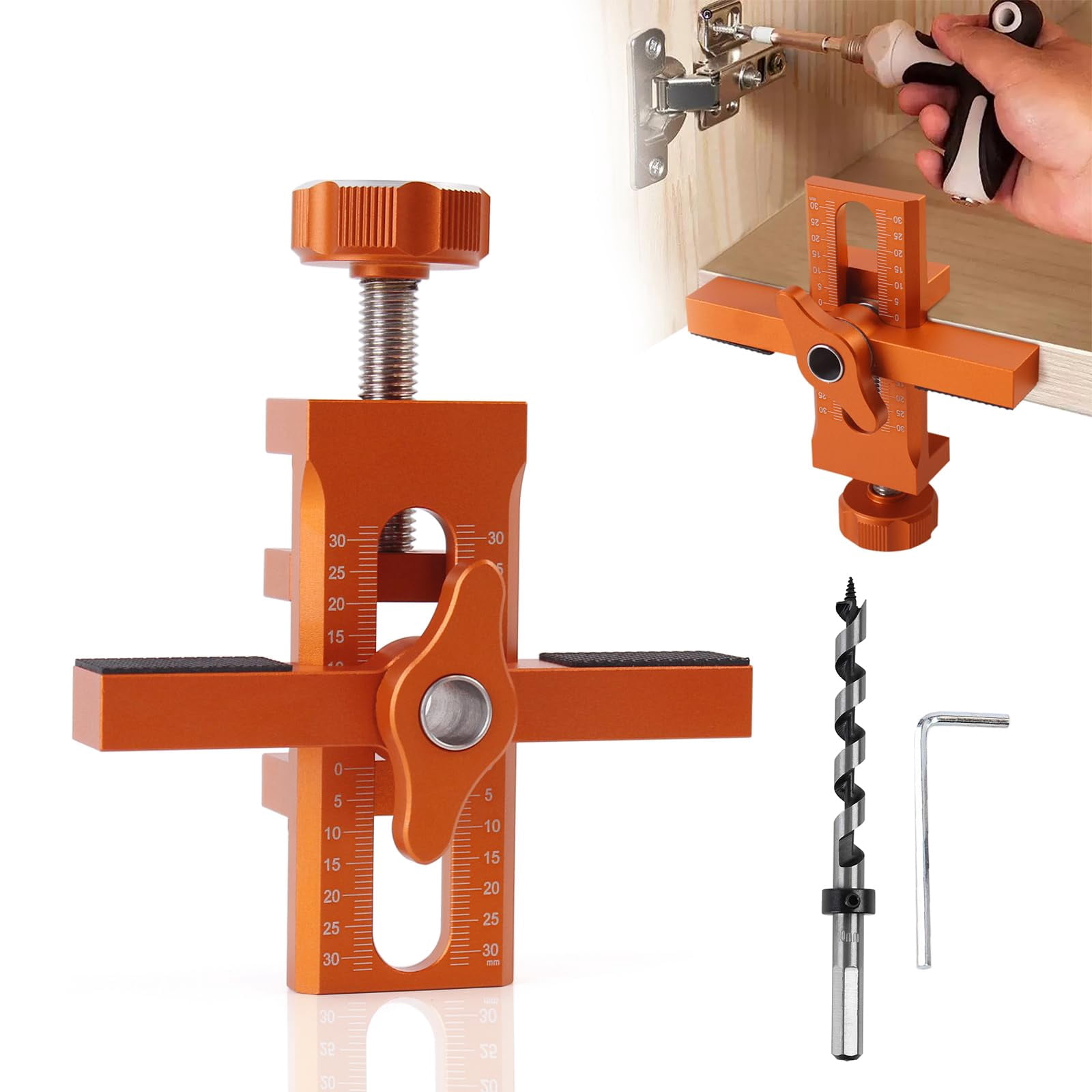 Cabinet Door Positioning Tool  Adjustable Installation Positioner Aluminum Mounting Jig For Installing Frameless Cabinets Face Frame