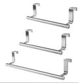 thumbnail image 1 of Over Cabinet Door Towel Bar, Towel Holder Rack Over Bathroom Cupboard Doors, 9inch/14inch Kitchen Towel Holder, Stainless Steel, 2 Small 9'' & 1 Large 14'', 1 of 6