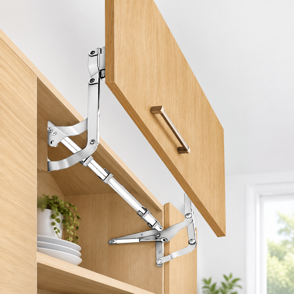Cabinet Door Vertical Lift Up Hinge for Cabinet Doors Up to 11lb