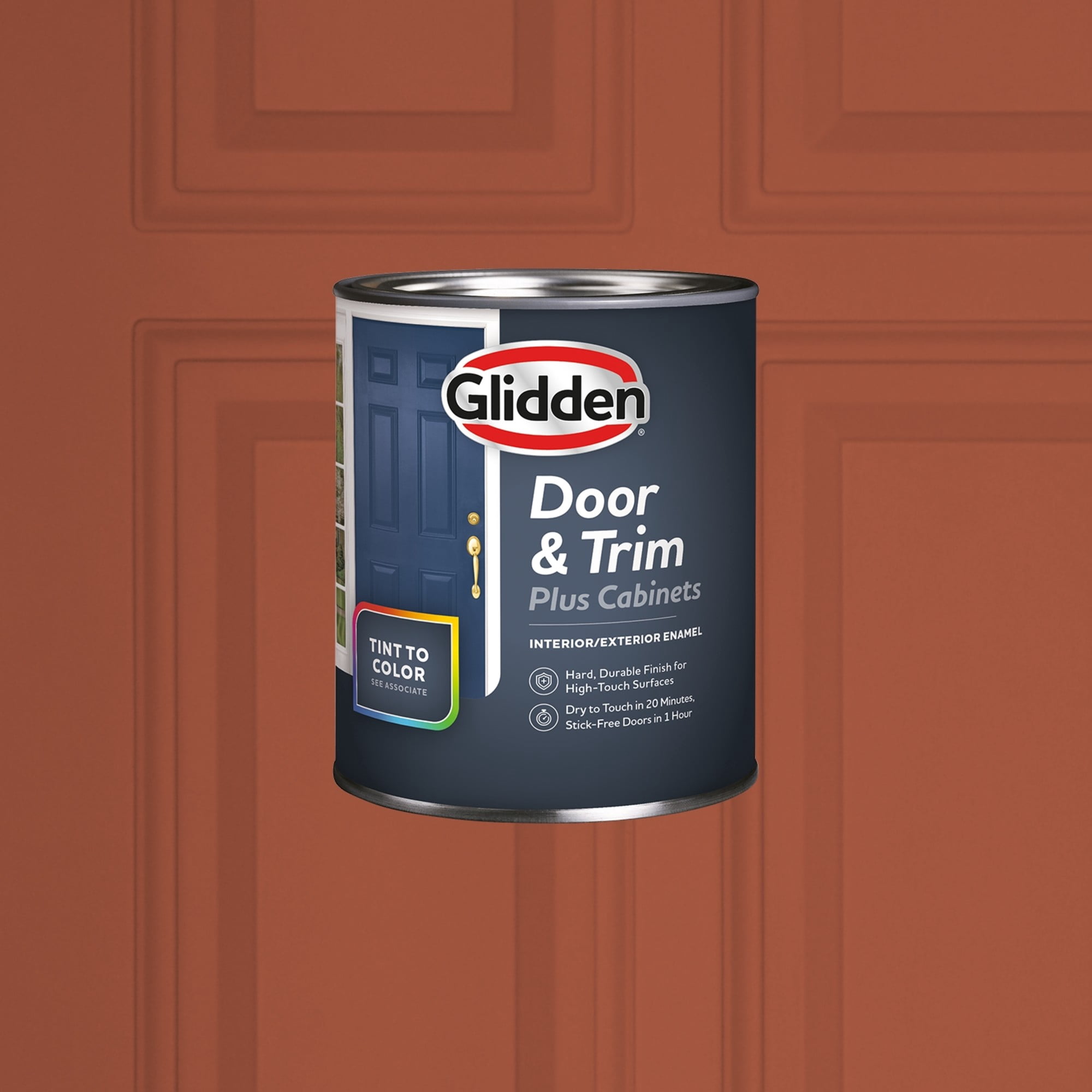 Glidden Cabinet Door and Trim Satin Paint, Ancient Copper, 1 Quart