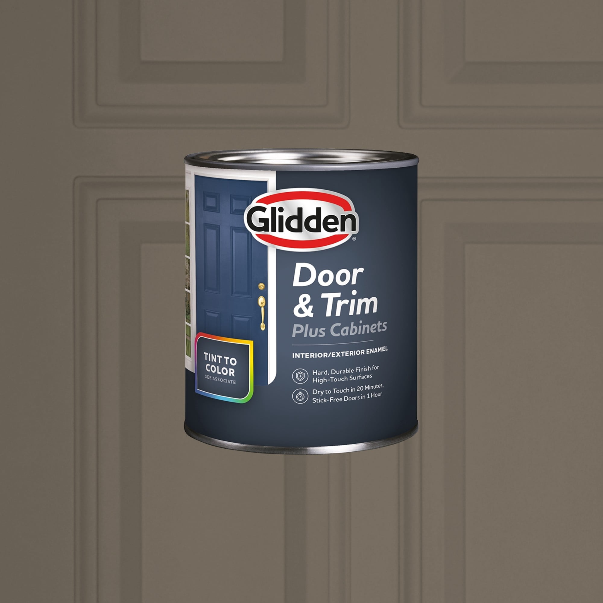 Glidden Cabinet Door and Trim Satin Paint, Granite, 1 Quart