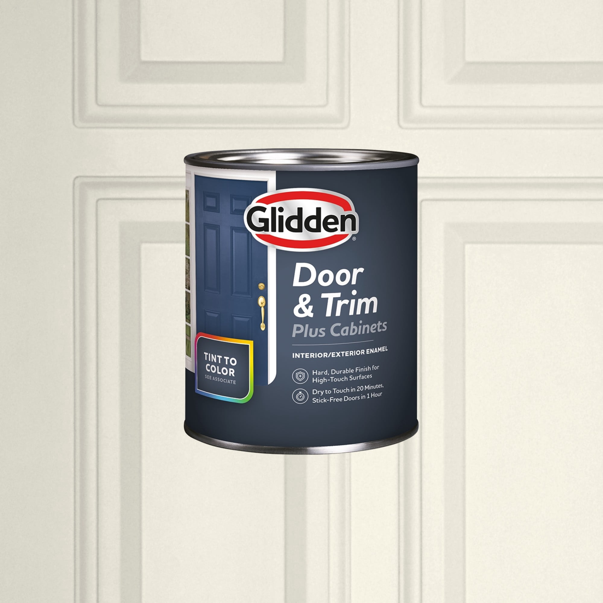 Glidden Cabinet Door and Trim Satin Paint, Horseradish, 1 Quart