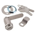 thumbnail image 1 of First Watch Security 1381 1.12 in. Dia. Cabinet & Drawer Utility Cam Lock, Chrome, 1 of 2