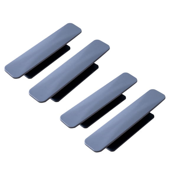 4-Pack Grey Cabinet Pull Handles for Cupboard, Drawer, and Door Hardware, Kitchen and Furniture Knobs