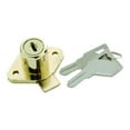 thumbnail image 1 of Cabinet & Drawer Lock in Polished Brass (Set of 10) (Keyed Individually), 1 of 1
