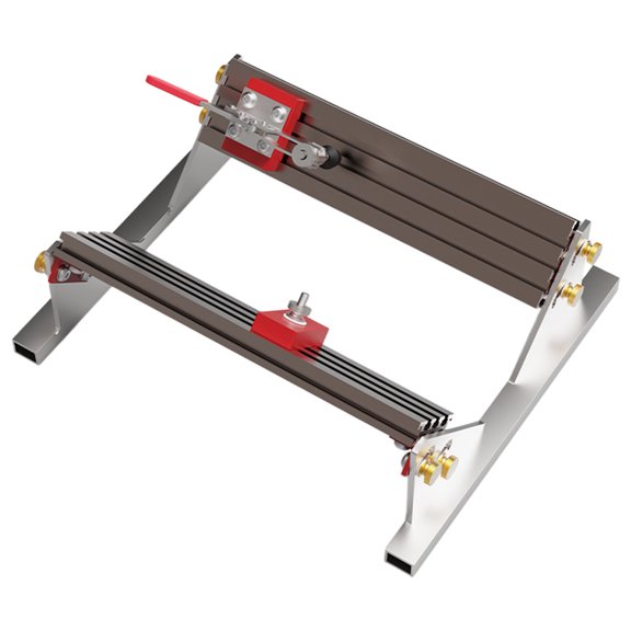 Cabinet Drawer Positioning Jig, Box Squaring Clamp Fixture, Sliding Stops, Aluminum Alloy Woodworking Tool, 1/2-16in Board Setup Aid