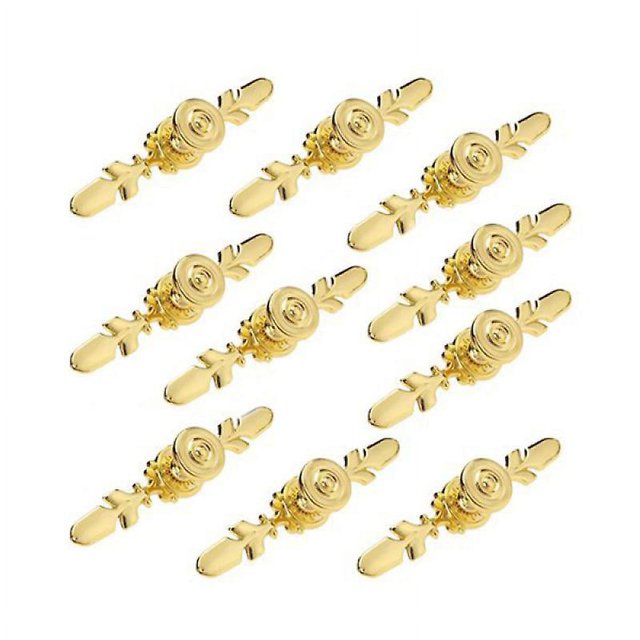 Drawer Pull Knob Handle With Back Plate(10 pcs, gold)