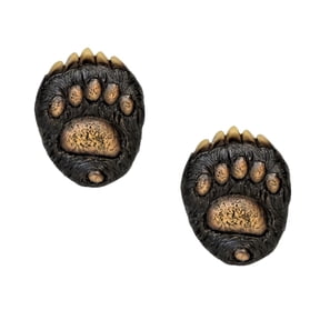 Cabinet Knobs for Drawer 2-pc Set - Rustic Black Bear Paw Style Drawer Pulls for Kitchen Cabinets, Rustic Dresser Knobs for Wildlife Home Dcor