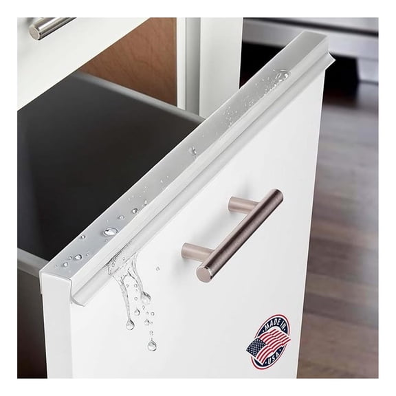 Cabinet Edge Protector Drip Ramp - Clear 36 Inch, 2 Pack