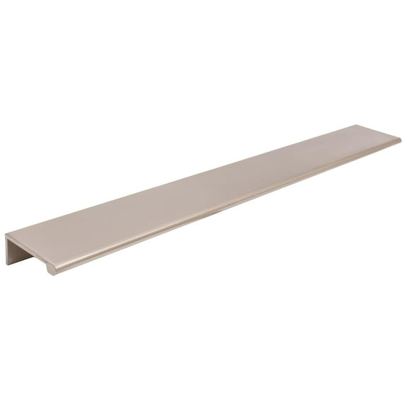 Cabinet Edge Pull, 12 Inches, 13-1/4" Overall Length, Satin Nickel by Stone Harbor Hardware