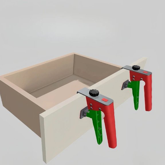 Cabinet Fixing Clip Adjustable Drawer Fixing Clamp Diy Home Projects Customizable Fit Easy Installation Process Fangkenuo