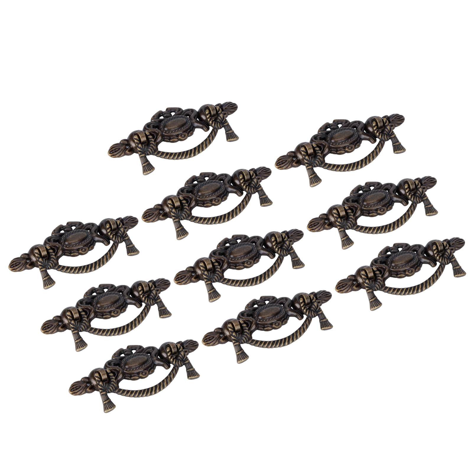 Handle, 10 Sets Door Handle Retro Design, Rust And Drawer