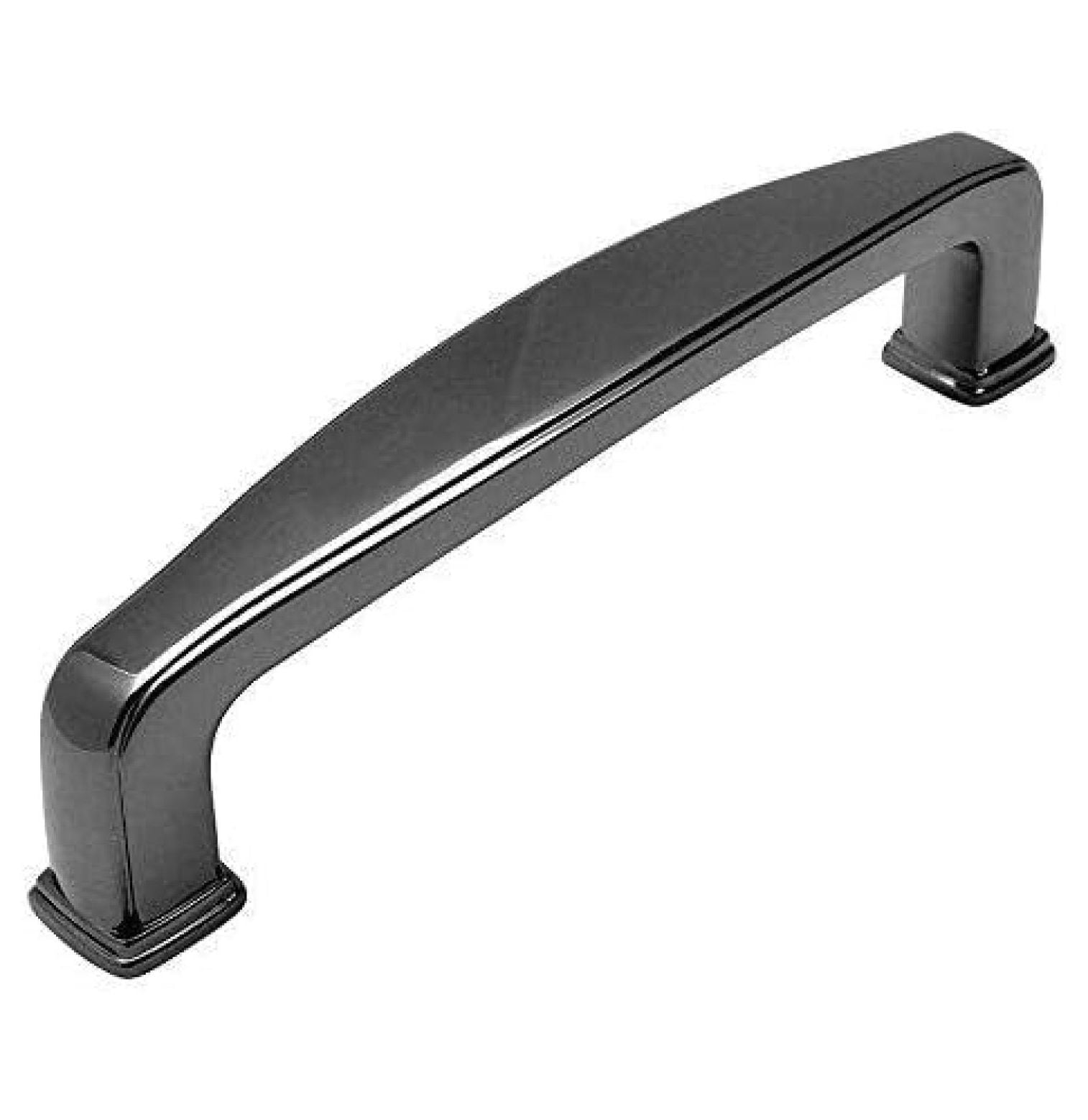 Cabinet Handles 10 Pack - Black Kitchen Pulls 3-3/4 Inch Hole Centers - Modern Drawer Pulls for Bathroom, Kitchen Cabinets, Furniture - 96mm