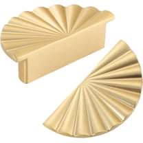 Cabinet Handles 2.52 inch Kitchen Cabinet Pulls 64mm with Vintage Cupboard Drawers Hardware Dresser Drawer Handles Kitchen Cabinet Handles (64MM, 2 Pack, Brushed Gold)