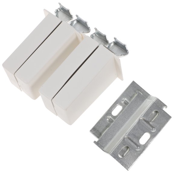 FENGGUIQU Kitchen Cabinet Hinges Secure Hanging Abs Iron Mlins 4 Sets