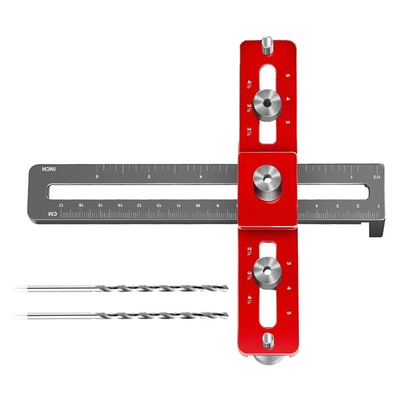 Cabinet Hardware Doweling Jigs,Adjustable Cabinet Templates Tool for Knobs,Handle