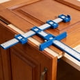 thumbnail image 1 of Cabinet Hardware Fixture, Drilling Guide Template for Cabinet Door Handles and Drawer Pulls, Stainless Steel Woodworking Jig with Metric Sizing, Topliu, 1 of 7