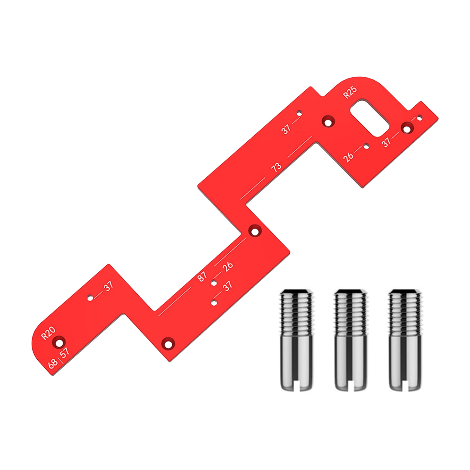 Cabinet Hardware Jig, Aluminum Alloy Punch Locator Drill Guide Cabinet Slotting Tool, Sturdy Cabinet Door Installation Tool Drilling Dowelling Guide for Cabinets Wardrobes