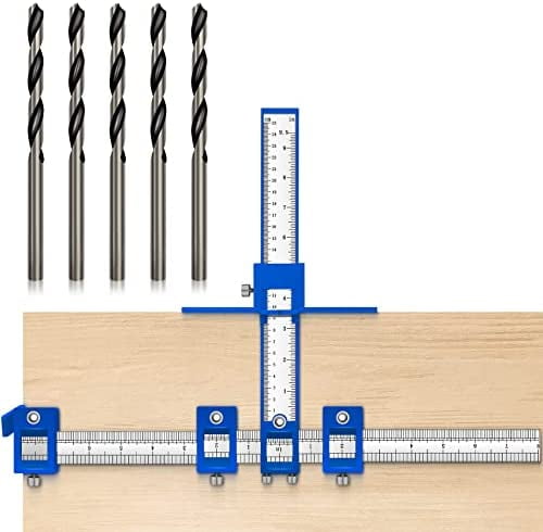 Cabinet Hardware Installation Jig - Aluminum Alloy Drill Guide For Handles & Knobs