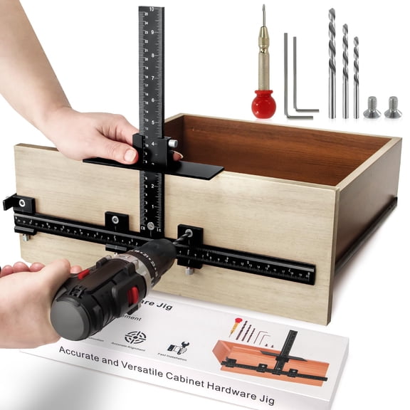 Cabinet Hardware Jig For Handles And Pulls Aluminum Alloy Door Handle Doors Drawers Adjustable Template Tool Drawer Front Knobs