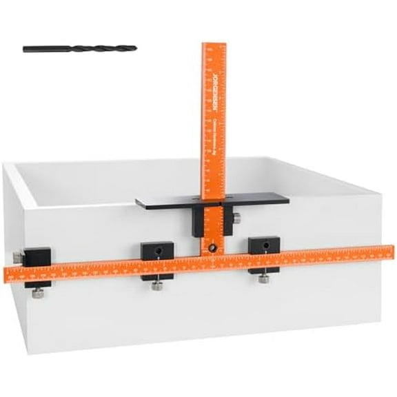 Cabinet Hardware Jig Tool - Aluminum Alloy & Double Scale Cabinet Handle Jig Template, Professional for Installing Door Drawer Front Knobs Handles & Pulls with 5mm Alignment Drilled Hole$$