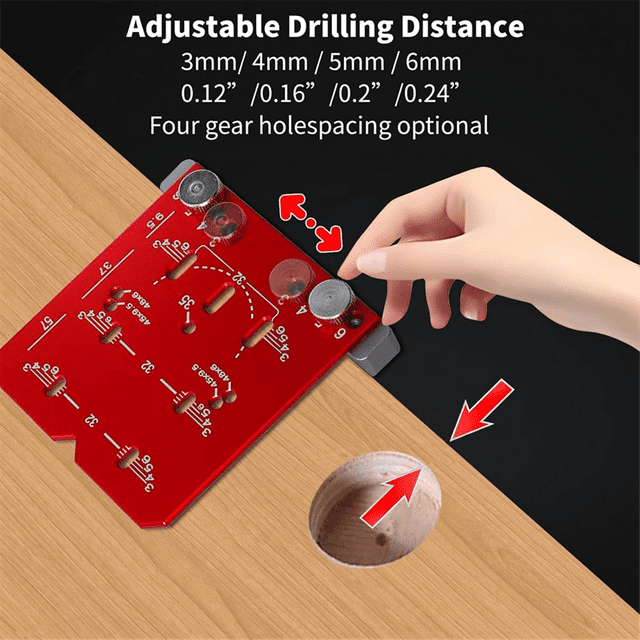 Hinge Jig,Adjustable Drilling Distance 35mm Drill Guide