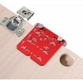 thumbnail image 1 of Cabinet Hinge Jig, Adjustable Drilling Distance 35mm Drill Guide Concealed Hinge Jig, Fits 45mm & 48mm Two-hole Distance Hinges, Precision Cabinet Hardware jig Hand Tools, 1 of 6
