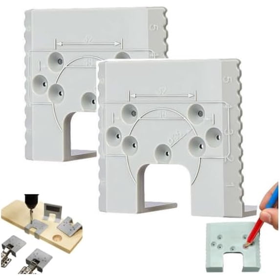 Cabinet Hinge Jig Auxiliary Tool, Hinge Mount Assistant Fixing Plate ...