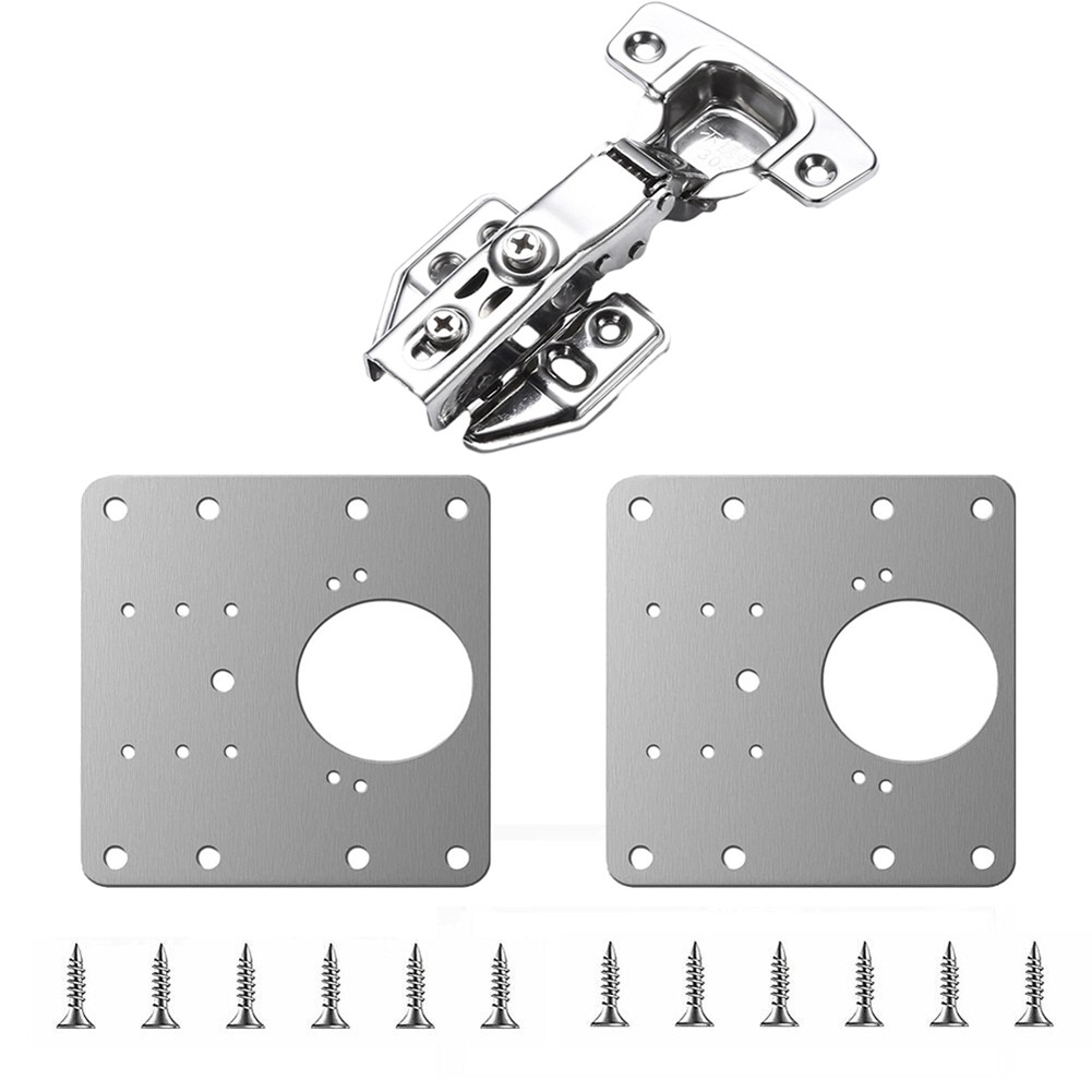 Hinge Repair Plate Hinge Set Furniture Repair Stainless Steel